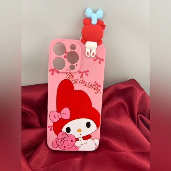 Hello Kitty Pink iPhone 16 Pro Mac Case with Charm - Picture 6 of 7